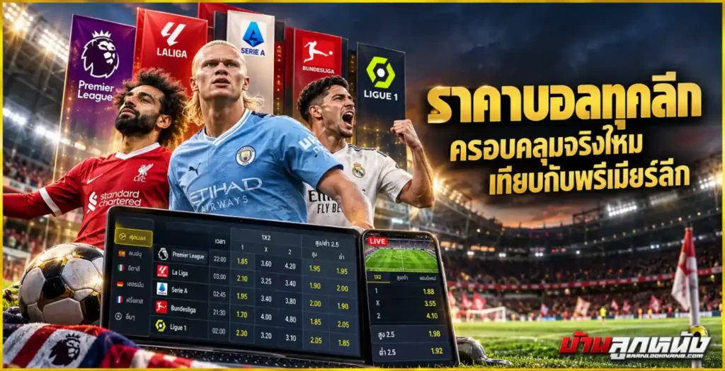 ราคาบอลทุกลีก