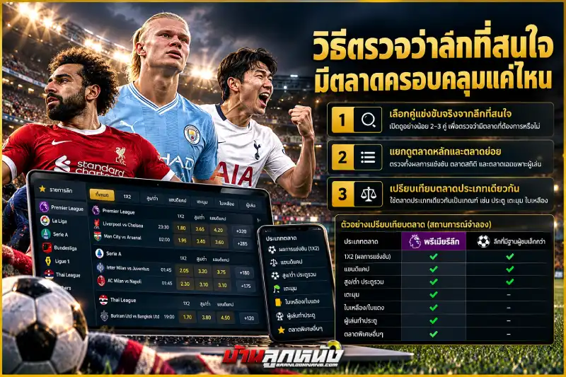 ราคาบอลทุกลีก
